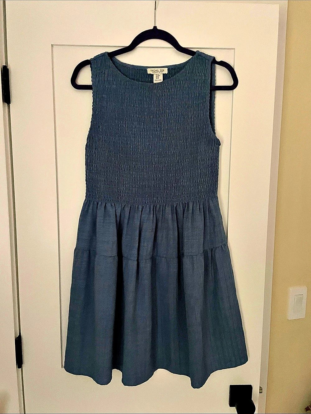 Rachel Zoe Sleeveless Midi Dress in Blue Size Medium Like New